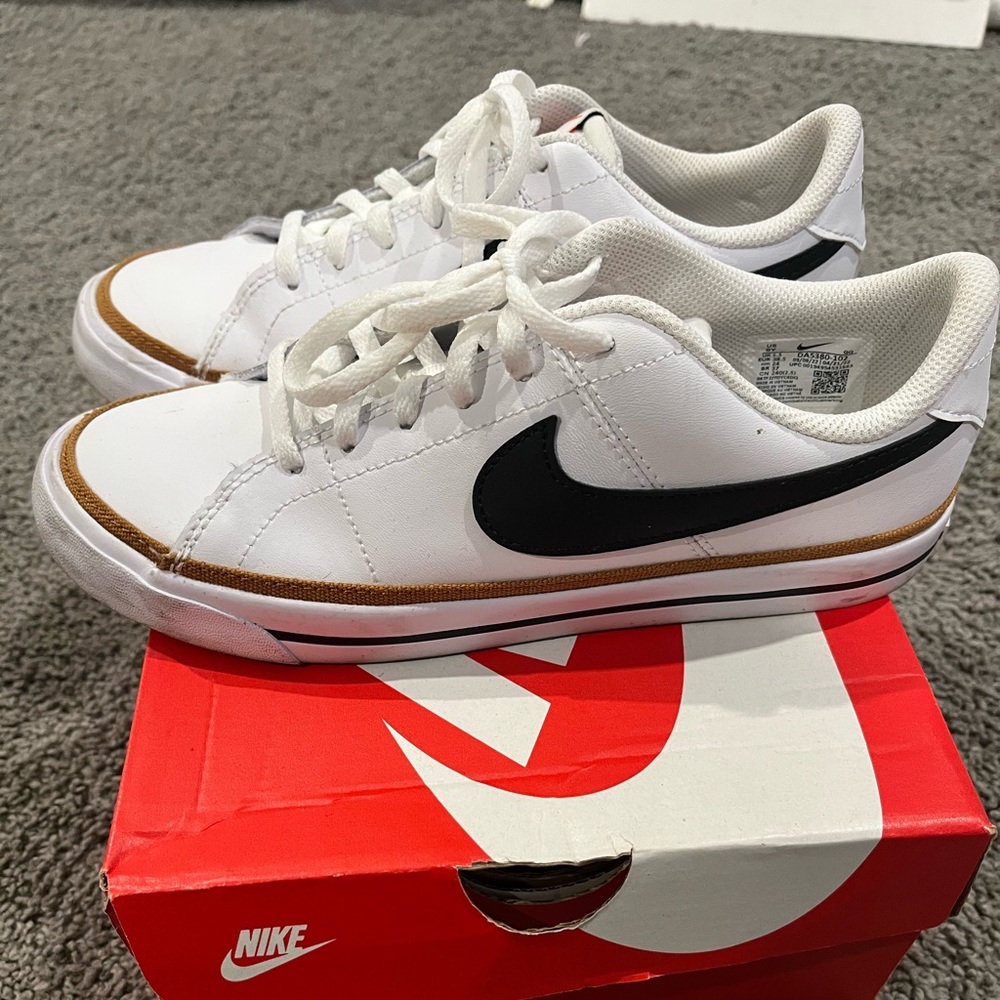 Nike Court Royal White and Black Sneakers